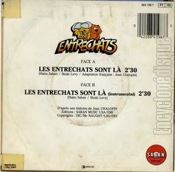 [Pochette de Les Entrechats (T.V. (Tlvision)) - verso]