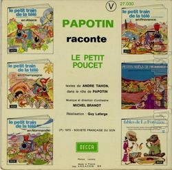 [Pochette de Papotin raconte le petit poucet (PAPOTIN) - verso]