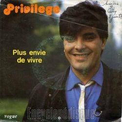 [Pochette de Plus envie de vivre (PRIVILGE)]