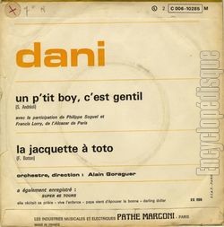 [Pochette de Un p’tit boy c’est gentil (DANI) - verso]