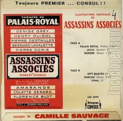 [Pochette de Assassins associs (THTRE / SPECTACLE) - verso]