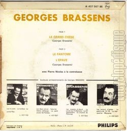 [Pochette de Le grand chne (Georges BRASSENS) - verso]