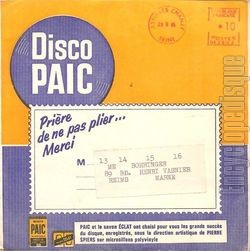 [Pochette de Disco Paic (PUBLICIT)]