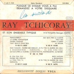 [Pochette de L’auberge de Santa F (Ray TCHICORAY et son ensemble typique) - verso]