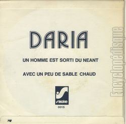 [Pochette de Un homme est sorti du nant (DARIA) - verso]