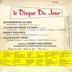 [Pochette de Le chemin de la joie (Nancy HOLLOWAY) - verso]