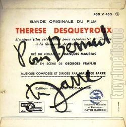 [Pochette de Thrse Desqueyroux (B.O.F.  Films ) - verso]