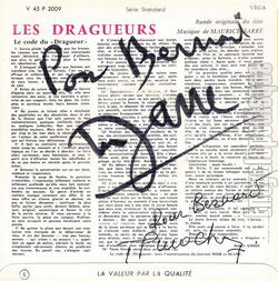 [Pochette de Les dragueurs (B.O.F.  Films ) - verso]