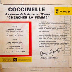 [Pochette de Chercher la femme (COCCINELLE) - verso]