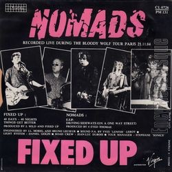 [Pochette de FIXED UP / NOMADS (Les ANGLOPHILES) - verso]