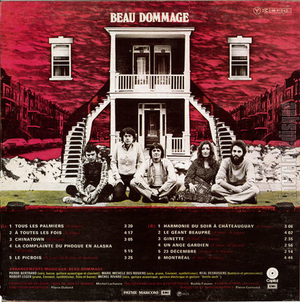 [Pochette de  (BEAU DOMMAGE) - verso]