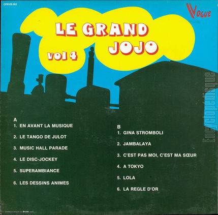 [Pochette de Vol. 4 (Le GRAND JOJO) - verso]