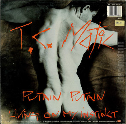 [Pochette de Putain putain / Living on my instincts (T.C. MATIC) - verso]