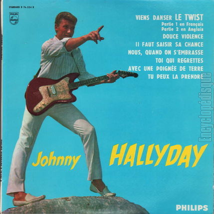 [Pochette de Viens danser le twist, Douce violence, Il faut saisir sa chance… (Johnny HALLYDAY)]