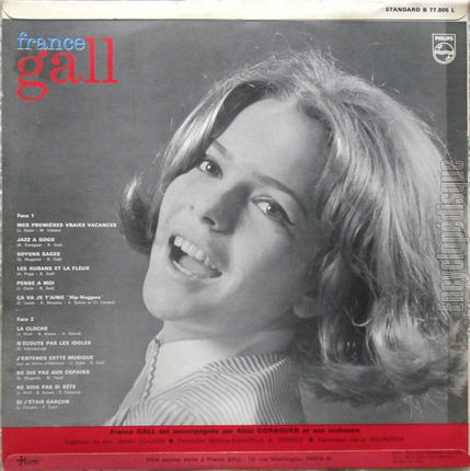 [Pochette de Premier album (France GALL) - verso]