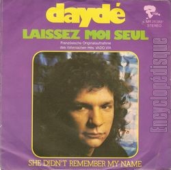 [Pochette de She didn’t remember my name / Laissez-moi seul (Jol DAYD) - verso]