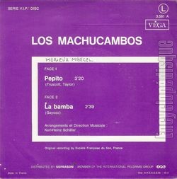 [Pochette de Pepito / La Bamba (Los MACHUCAMBOS) - verso]