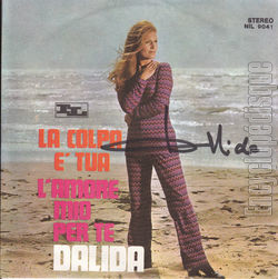 [Pochette de La colpa e tua / L’amore mio per te (DALIDA)]