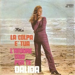 [Pochette de La colpa e tua / L’amore mio per te (DALIDA) - verso]