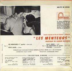 [Pochette de Les menteurs (B.O.F.  Films ) - verso]