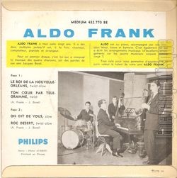 [Pochette de Le roi de la Nouvelle-Orlans (Aldo FRANK) - verso]