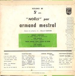 [Pochette de Nols par Armand Mestral (Armand MESTRAL) - verso]