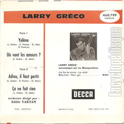 [Pochette de Yolne (Larry GRCO) - verso]