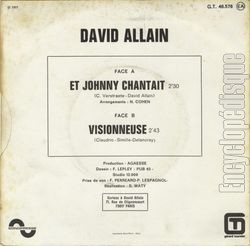 [Pochette de Et Johnny chantait… (DAVIDALLAIN) - verso]