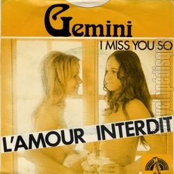 [Pochette de L’amour interdit (GEMINI) - verso]