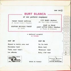 [Pochette de Twist twist seora (Burt BLANCA) - verso]