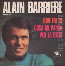 [Pochette de Dov’eri tu / Cosa mi passa per la testa (Alain BARRIRE) - verso]