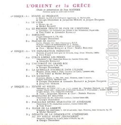 [Pochette de L’histoire vivante : L’Orient et la Grce (DOCUMENT) - verso]