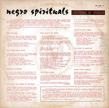 [Pochette de Negro spirituals (Les COMPAGNONS DU JOURDAIN) - verso]