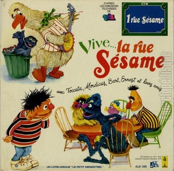 [Pochette de 1 rue Ssame - Vive la rue Ssame (T.V. (Tlvision))]