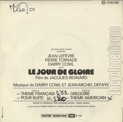 [Pochette de Le jour de gloire (B.O.F.  Films ) - verso]