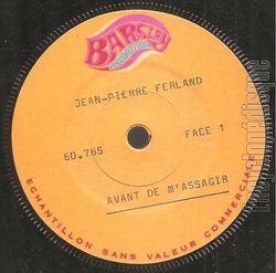 [Pochette de Avant de m’assagir / Le 33 de fvrier (Jean-Pierre FERLAND)]