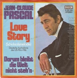 [Pochette de Love story / Darum bleibt die Welt nicht steh’n (Jean-Claude PASCAL)]