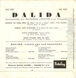 [Pochette de Parlez-moi d’amour (DALIDA) - verso]