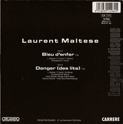 [Pochette de Bleu d’enfer (Laurent MALTESE) - verso]