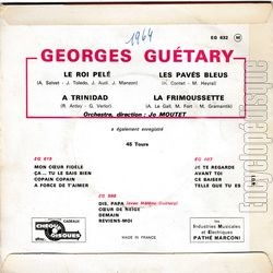 [Pochette de Le roi Pel (Georges GUTARY) - verso]