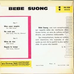 [Pochette de Mon cœur soupire (BB SUONG) - verso]