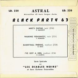 [Pochette de Black party 63 (Les DIABLES NOIRS) - verso]