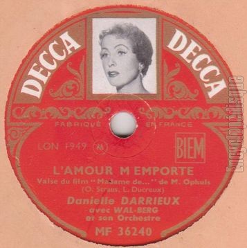 [Pochette de L’amour m’emporte / Jours passs (Danielle DARRIEUX)]