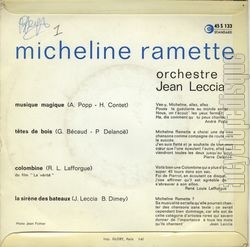 [Pochette de Musique magique (Micheline RAMETTE) - verso]