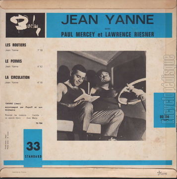 [Pochette de Les routiers (Jean YANNE) - verso]