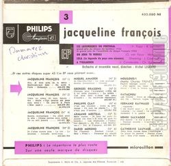 [Pochette de Les lavandires du Portugal (Jacqueline FRANOIS) - verso]