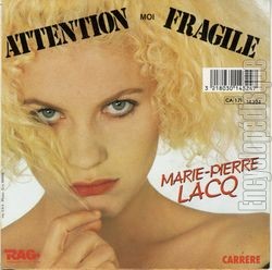 [Pochette de Attention, moi fragile (Marie-Pierre LACQ) - verso]