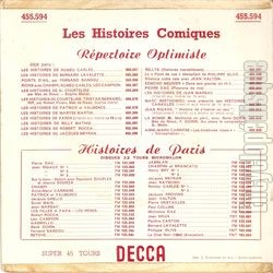 [Pochette de Optimiste n11 - Les histoires comiques de Robert Rocca (Robert ROCCA) - verso]