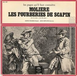 [Pochette de Molire : Les fourberies de Scapin (LES PAGES QU’IL FAUT CONNAITRE)]