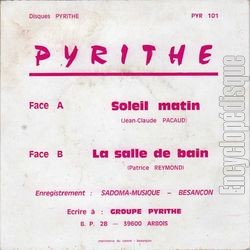 [Pochette de Soleil-matin / La salle de bain (Pyrithe) - verso]